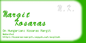 margit kosaras business card